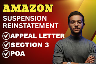 reinstate amazon account fix section 3 suspension appeal letter listing poa
