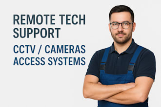 provide technical help with cctv, security systems and cameras