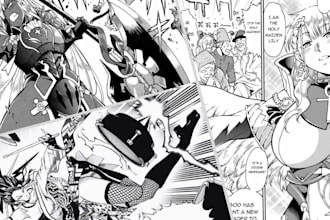 draw manga page nsfw manga storyboard anime manga nsfw art comic as manga artist