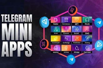 develop telegram mini app tap game and bot mini website like tapswap mini game