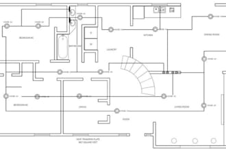 design fire sprinkler plan, fire detection, sprinkler system and calculations