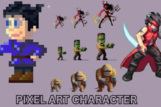 create pixel character sprite sheet rpg maker game tile set pixel art animation