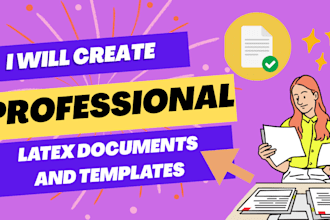 create professional latex documents and templates