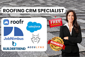 do roofing crm roofr jobber jobnimbus acculynx buildertrend salesforce