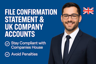 file confirmation statement and UK company accounts on companies house