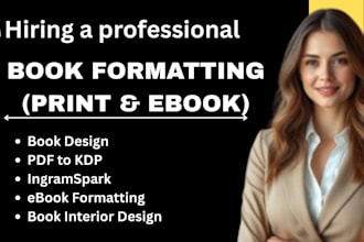 line edit, proofread, format your book for amazon KDP ingramspark