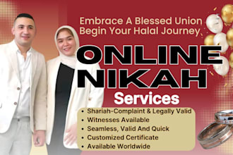 get your islamic online nikah performed with certificate today