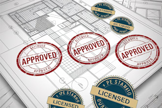 floor plan design with pe stamps for city permits in texas, arizona, ca, ga, fl