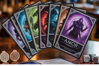 design custom game illusrations for card game, board game and more