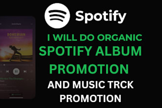 do  spotify album promotion, spotify music tracks promotion