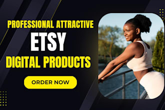 setup etsy digital products, etsy digital planner, etsy shop etsy product mockup