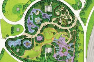 render and design master site plan,plot plan,landscape and layout