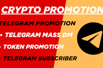 do crypto telegram promotion, telegram subscribers, memecoin, token promotion