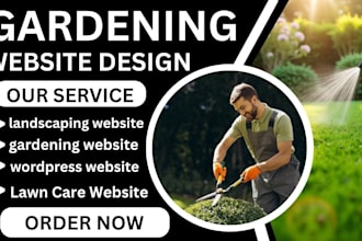 build landscaping website gardening website  gardening website lawn care website