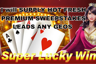 generate updated sweepstake leads, gambler leads, crypto buyer list, forex leads