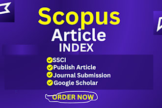 write and publish article in scopus sci isi ssci google scholar indexed journal