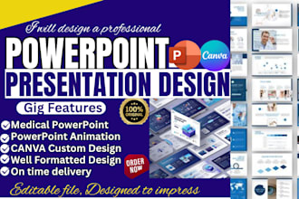 design, redesign professional powerpoint presentation, google slides, pitch deck