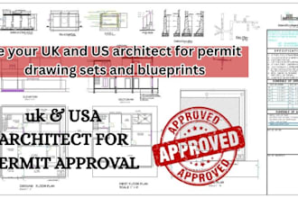 be your UK and US architect for permit drawing sets and blueprints