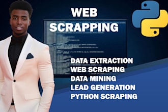 do web scraping and data extraction from any website