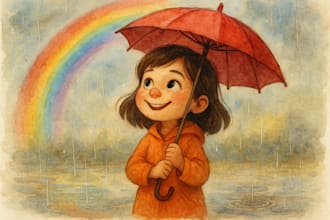 illustrate children storybook in watercolor style, 3d, picture book illustration
