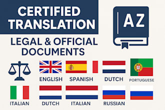 provide certified translation of legal, immigration, and official document