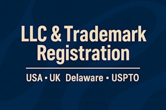 register your llc or trademark in the USA, UK, delaware or wyoming or with uspto