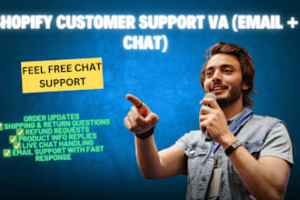 provide professional shopify customer support email and chat