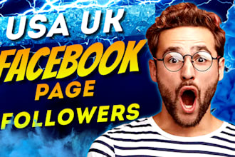 do organic facebook page promotion in USA UK to gain audience