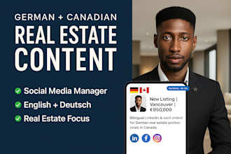 german real estate canada linkedin social media manager