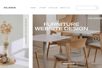 design wix furniture website, stunning luxury furniture