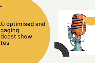 write podcast show notes for your episodes
