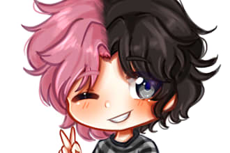 chibi drawing without details