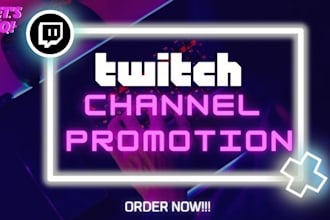 twitch channel promotion to bring in live viewers