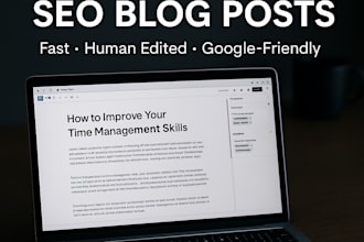 write SEO optimized blog posts using ai  human editing