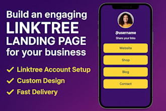 build an engaging linktree landing page for your business
