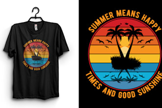 design custom typography and modern t shirt graphics