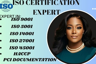 provide iso 9001, 45001, 27001, 22000, 22716 and pci documentation