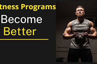 create a personalized training program adapted to your goal