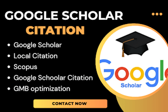 list your google scholar journal citation and article scopus publication