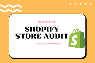 professionally audit your shopify store conversion optimization increase sales