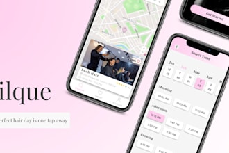 design clean, modern mobile app UI UX design in figma