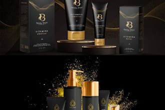 do label design, cosmetic label, skincare, product label, packaging design