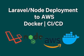 deploy your laravel or nodejs app to AWS with docker and cicd pipeline