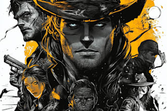 design custom comic book art for your project