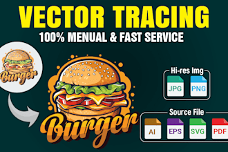 convert your low res image to high quality vector eps, svg, ai, PDF, jpg, png