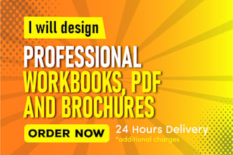 design professional workbooks, pdfs and brochures