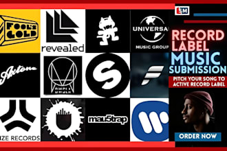 pitch your music to top 900 active verified record label submssion managers