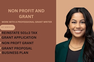 do grant proposal, grant writing, reinstate 501c3, non profit grant