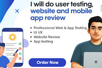 test and review your app or website with ui ux functionality