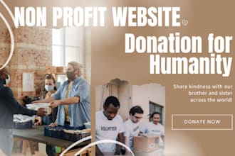 build a nonprofit, ngo, charity, 501c3, donation website, non profit website